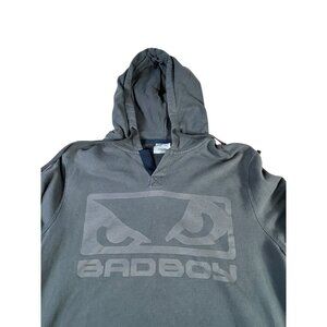 VTG Bad Boy Hoodie Gray Sweatshirt Men's Size Medium Pullover Streetwear Y2K EUC